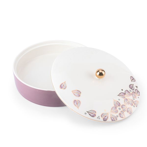 Lilac - Decorative Large Canister/Server - Purple