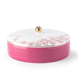 Stylish Lilac - Decorative Large Canister/Server - Pink & Gold