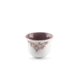 Stylish Lilac -Arabic Coffee Set (12-Pcs)- Purple & Gold