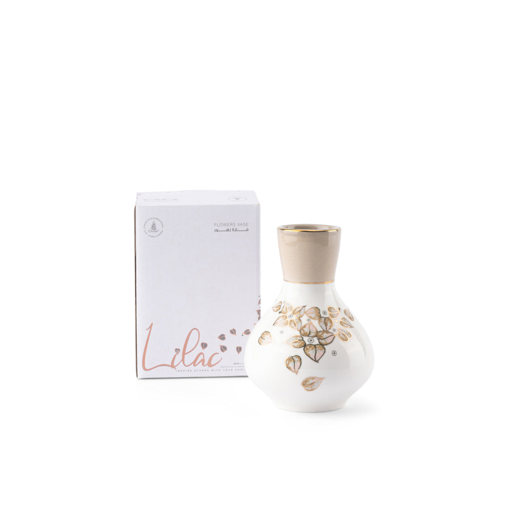 Lilac - Small Decorative Vase - Beige