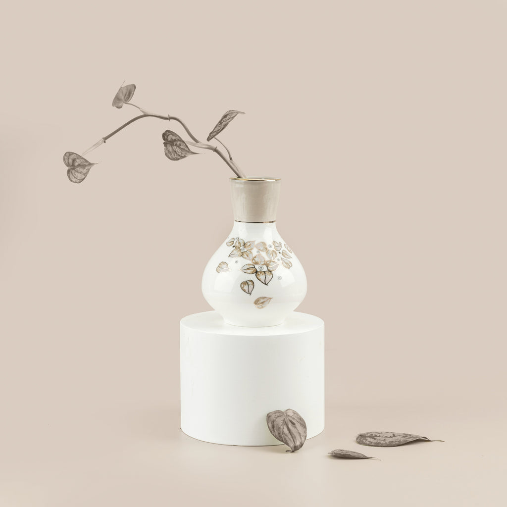 Lilac - Small Decorative Vase - Beige