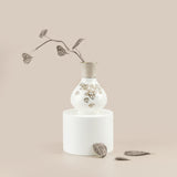 Lila elegante - Jarrón decorativo pequeño - Beige y dorado