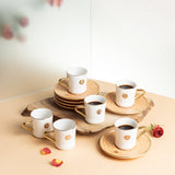 Rosette - Turkish Coffee Set - Orange & Gold