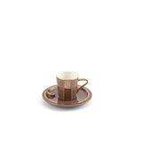 The Noor Luxury Coffee Duo (Set of 2)-Brown & Gold