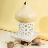 Diwan- Table Decoration " Candle Holder with light" - Ivory