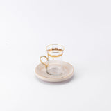 Atheer - Tea Set (19-Pc) - Beige & Gold