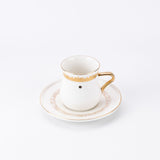 Atheer - Cappuccino Set (12-Pc) - White & Gold