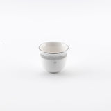 Atheer - Arabic Coffee Cups With Holder - White & Silver