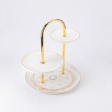 Atheer - 3 Tier Plate - White & Gold