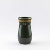 Atheer - Medium Decorative Vase - Olive Green & Gold