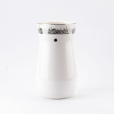 Atheer - Large Decorative Vase - White & Silver