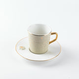 Asala - Cappuccino Set (12-Pc) - Beige & Gold