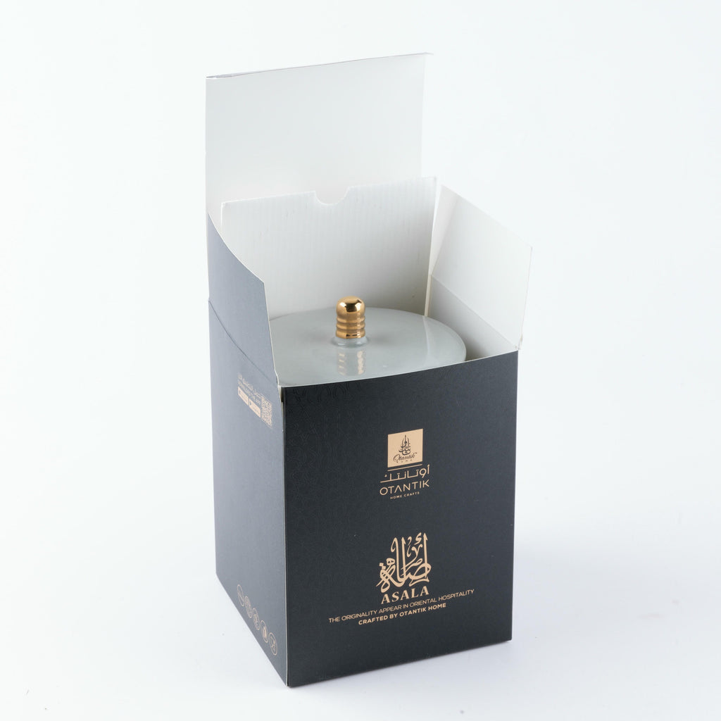 Asala - Large Candle| Wild Cedarberry - Grey & Gold