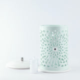 Asala - Large Lantern Candle Holder - Teal & Silver