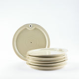 Asala - Dessert Serving Plates - Beige & Gold