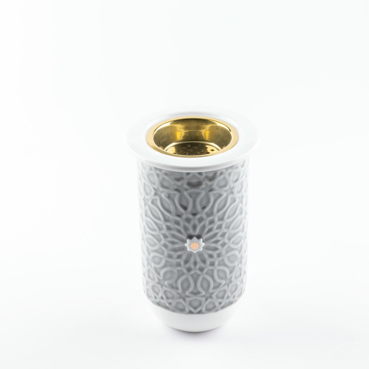 Asala - Incense Burner - Grey & Gold