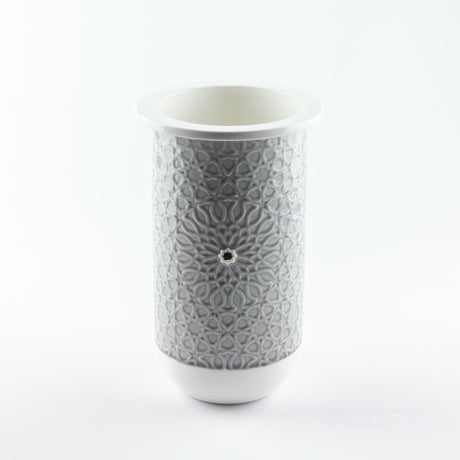 Asala - Large Decorative Vase - Grey & Gold