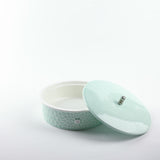 Asala - Medium Decorative Canister - Teal & Silver