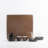 Jiwar - Tea Set (19-Pc) - Black & Gold