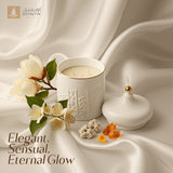 Jiwar -  Large Candle| Golden Amber - Beige & Gold
