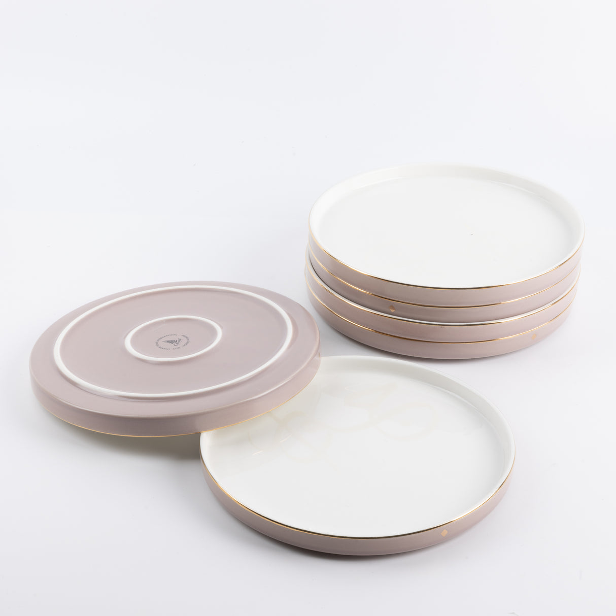 Jiwar - Dessert Serving Plates - Lavender & Gold