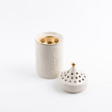 Jiwar - Incense Burner - Beige & Gold