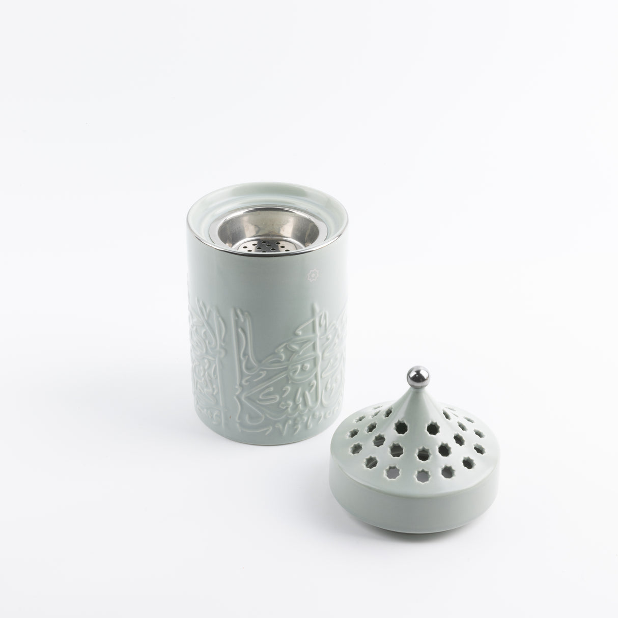 Jiwar - Incense Burner - Green mint & Silver