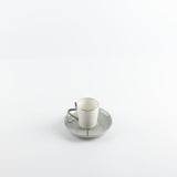 Liqa'a - Espresso/Turkish Coffee Set (12-Pc)- Grey & Silver