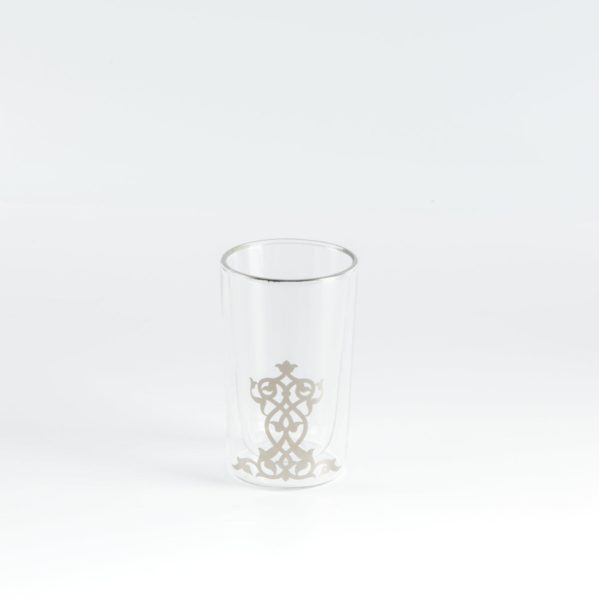 Naqsh - Tea Set (12-Pc) - White & Silver