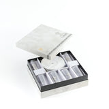 Naqsh - Tea Set (12-Pc) - White & Silver