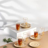 Naqsh - Tea Set (12-Pc) - Ivory & Gold