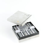 Naqsh - Tea Set (12-Pc) - Grey & Silver
