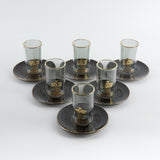 Naqsh - Tea Set (12-Pc) - Black & Gold