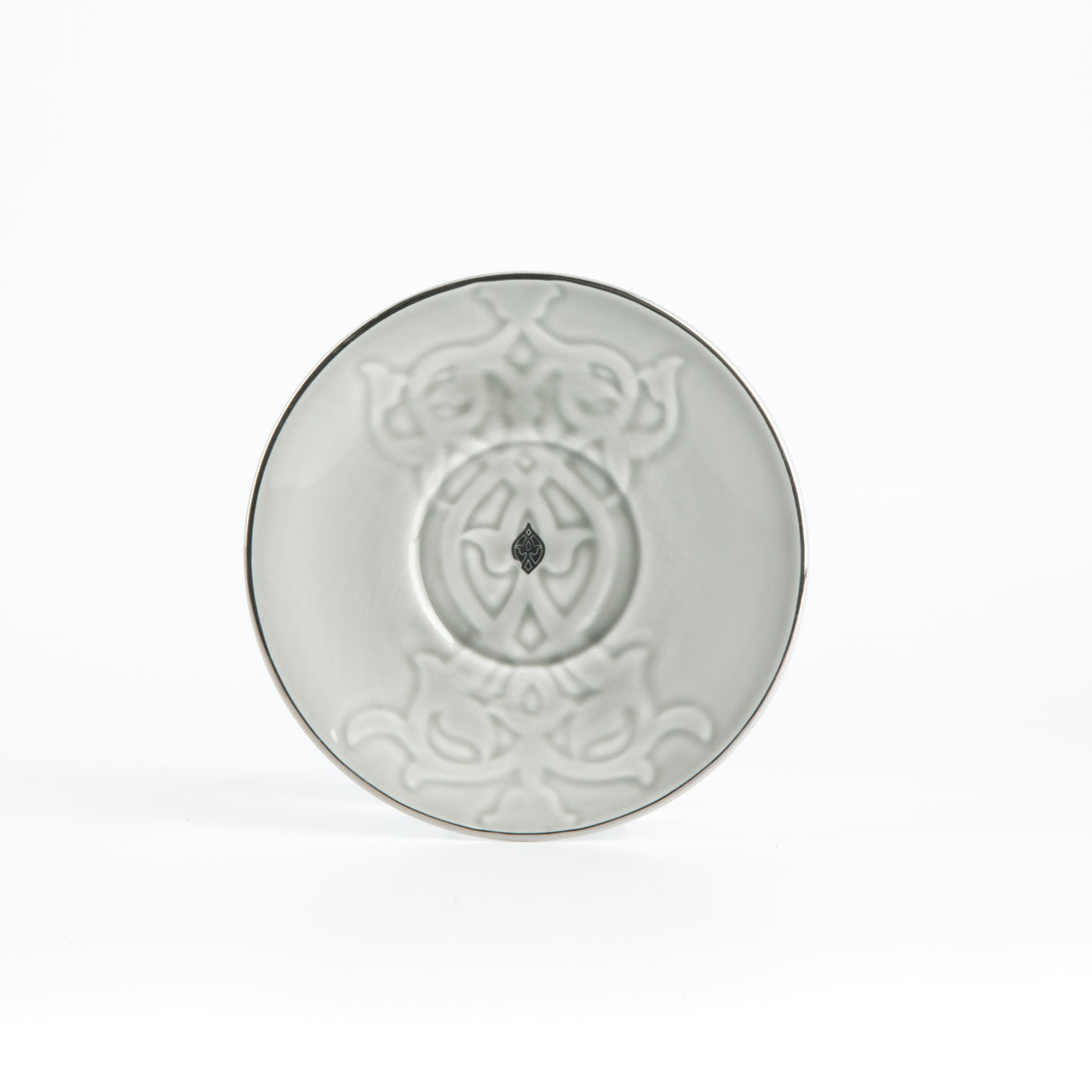 Naqsh - Cappuccino Set (12-Pc) -Grey & Silver
