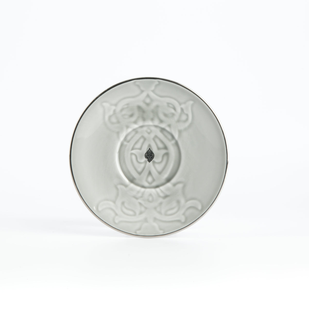 Naqsh - Cappuccino Set (12-Pc) -Grey & Silver