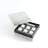 Naqsh - Arabic Coffee Cups With Holder - White & Gold