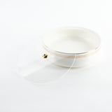 Naqsh - Large Decorative Canister - White & Gold