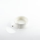 Naqsh - Medium Decorative Canister - White & Silver
