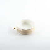 Naqsh - Medium Decorative Canister - Ivory& Gold