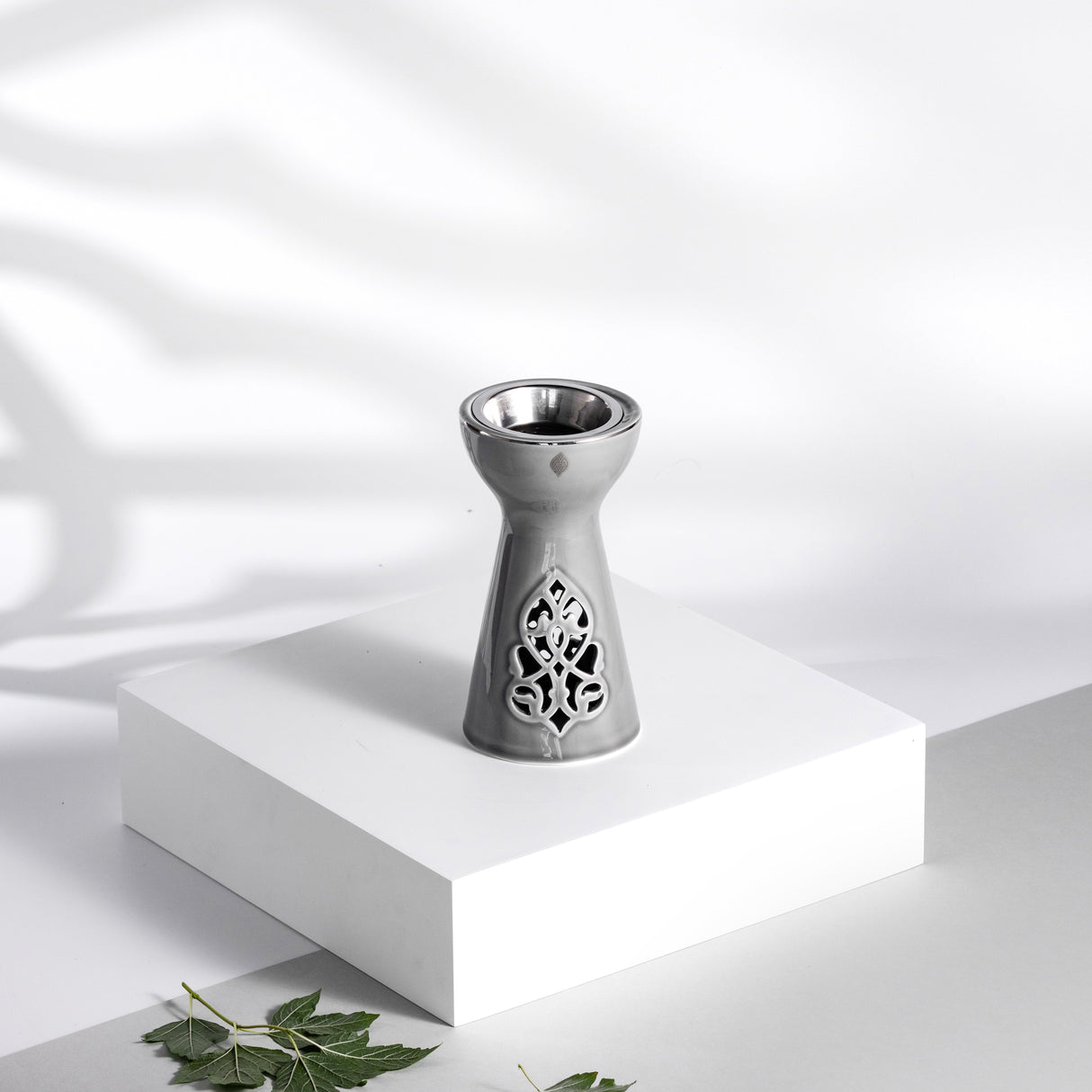 Naqsh - Incense Burner - Grey & Silver