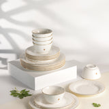 Naqsh - Dinner Set (18-Pc) - White & Gold
