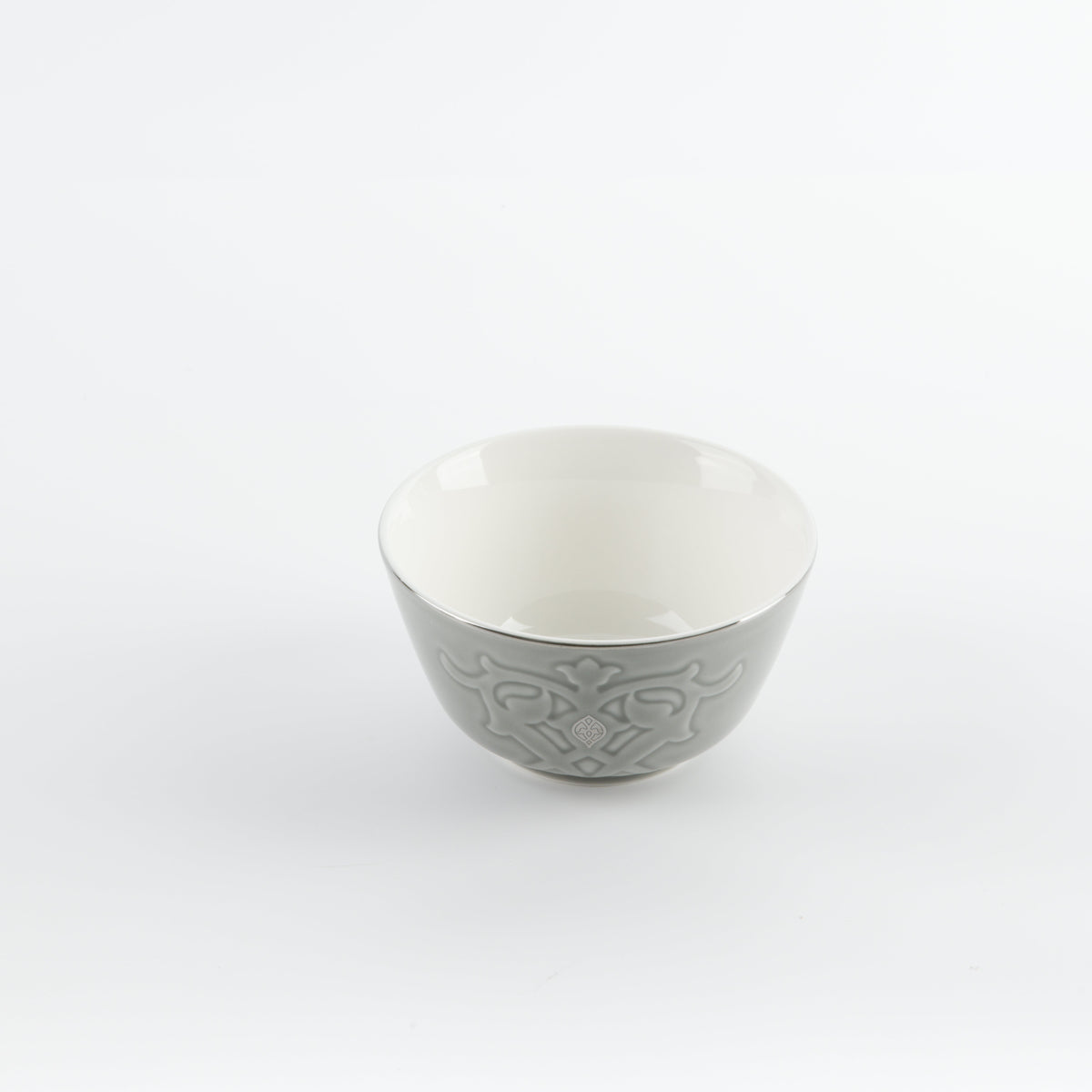 Naqsh - Dinner Set (18-Pc) - Grey & Silver