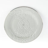 Naqsh - Dinner Set (18-Pc) - Grey & Silver