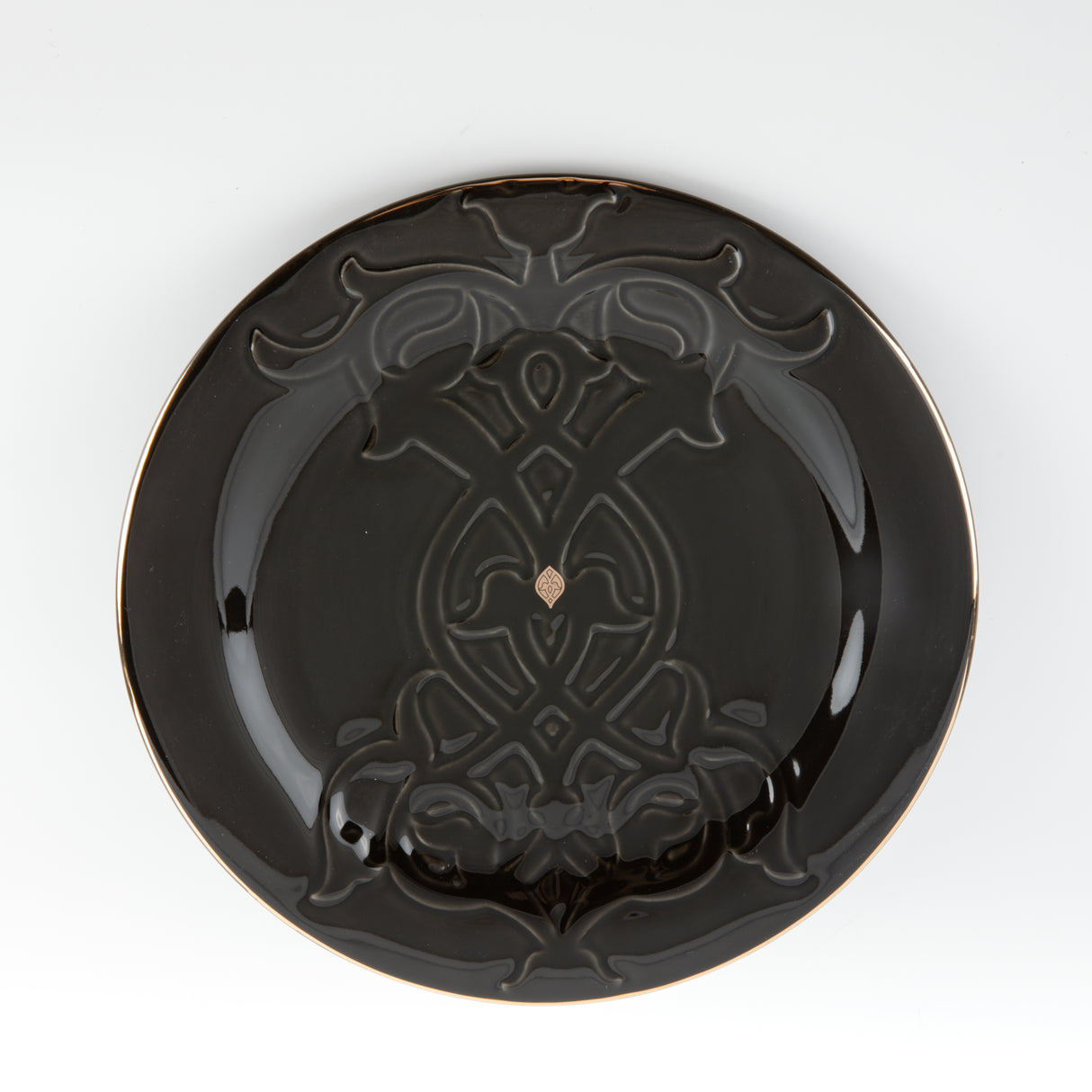 Naqsh -  Dinner Set (18-Pc) - Black & Gold