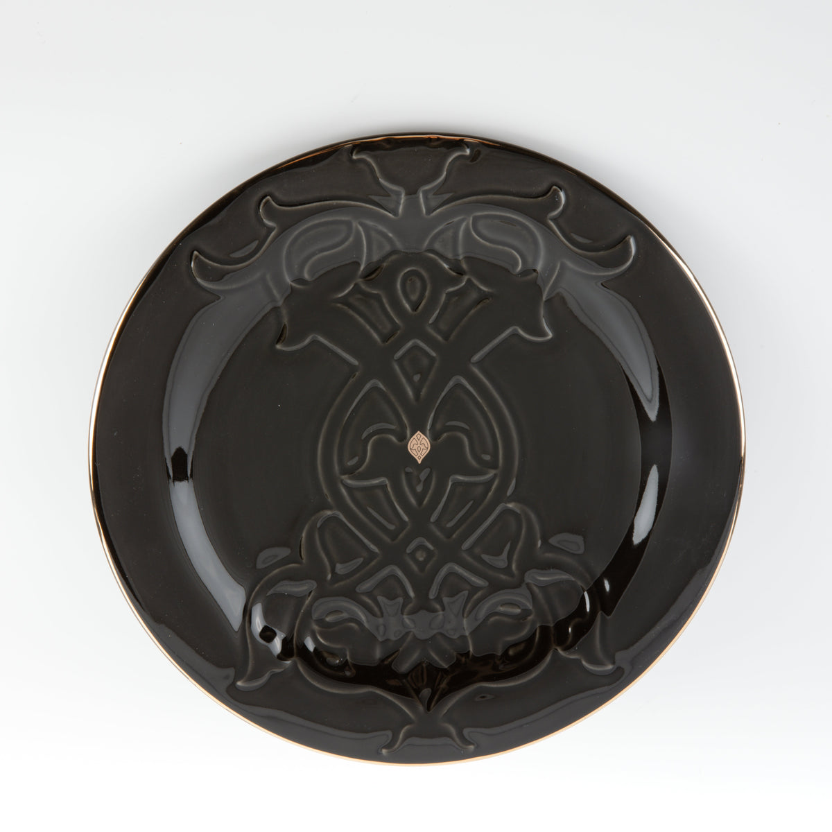 Naqsh -  Dinner Set (18-Pc) - Black & Gold