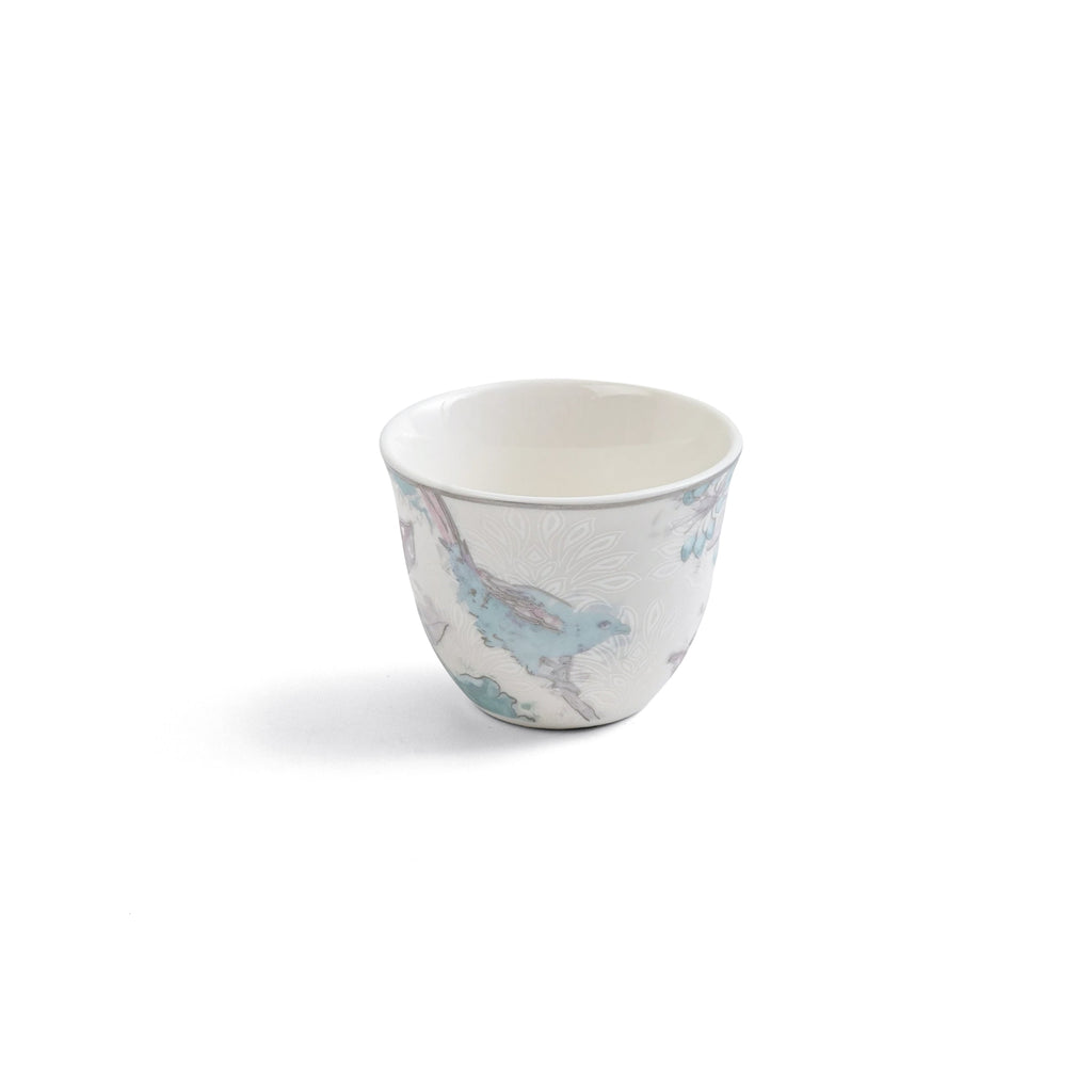 Khuzama - Tea Set (19-Pc) - Blue & Silver