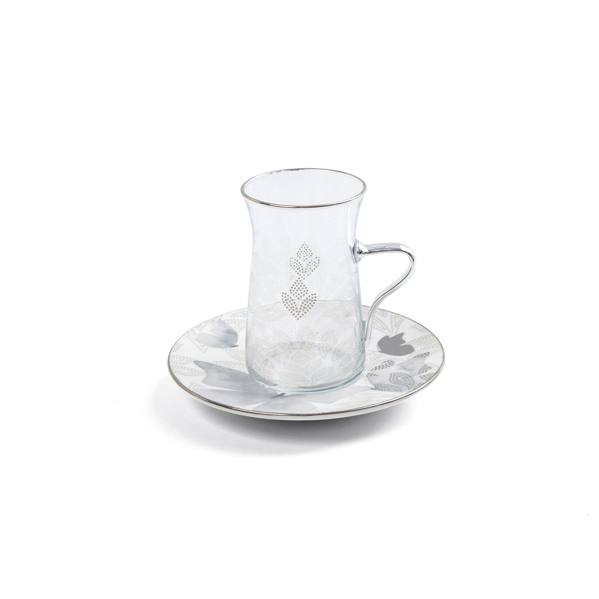 Veloura - Tea Set (13-Pc) - Grey & Silver