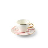 Amal - Espresso /Turkish Coffee Cups, (4-Pc) - Pink & Gold