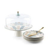 Amal - Cake Set (9-Pc) -Blue & Gold