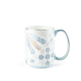 Amal - Single Single Coffee Mug  (350 ml)- Blue & Gold